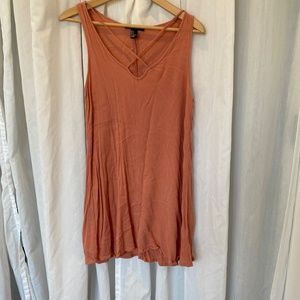 F21 peach gauze dress/tunic
